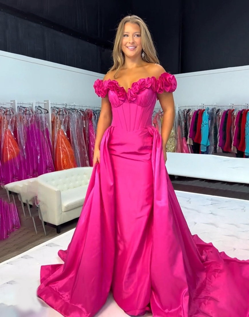 Yellow Mermaid Corset Off the Shoulder Long Prom Dress with Cape