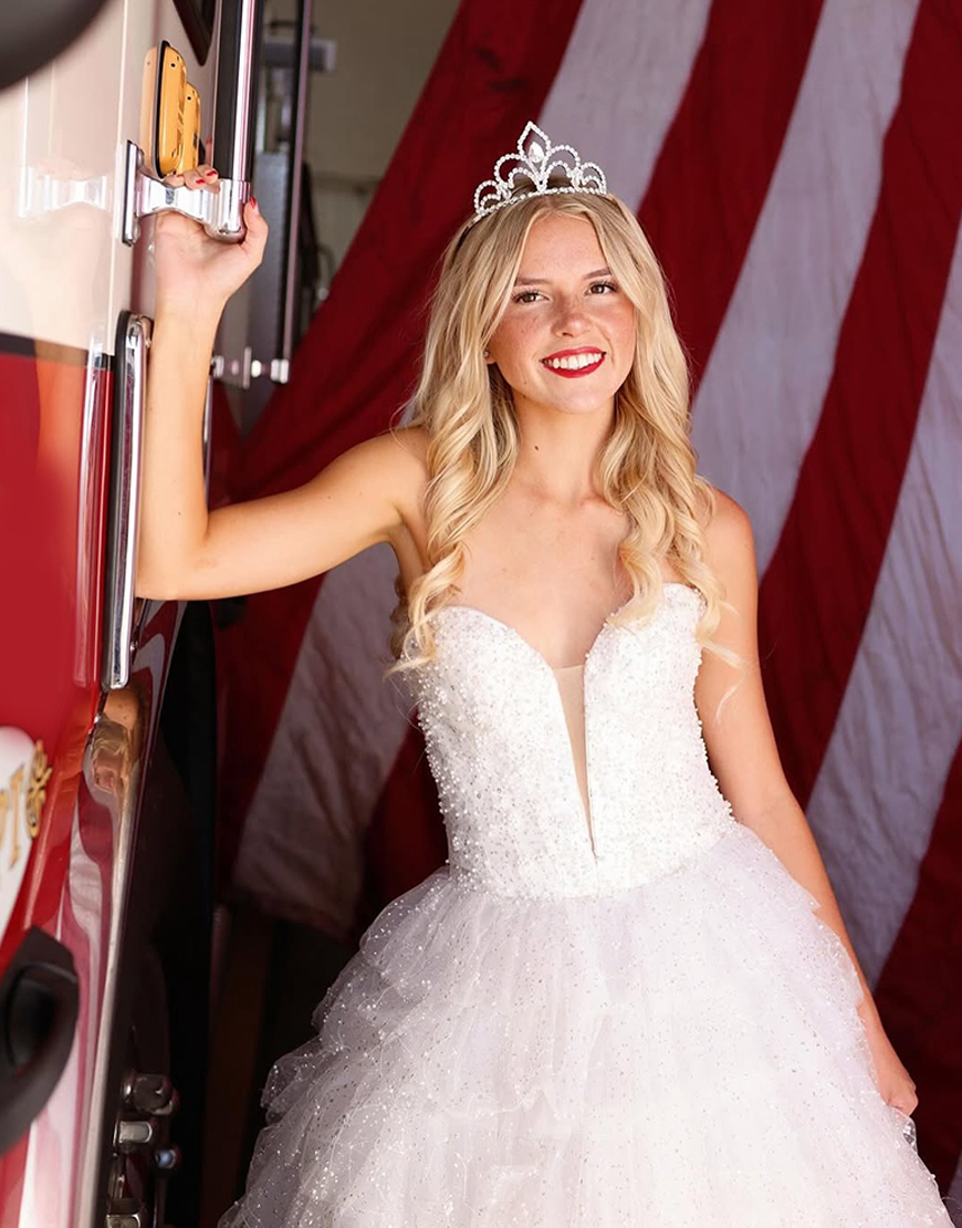 Sparkly Light Blue Ruffled Corset Ball Gown Long Prom Dress with Beading