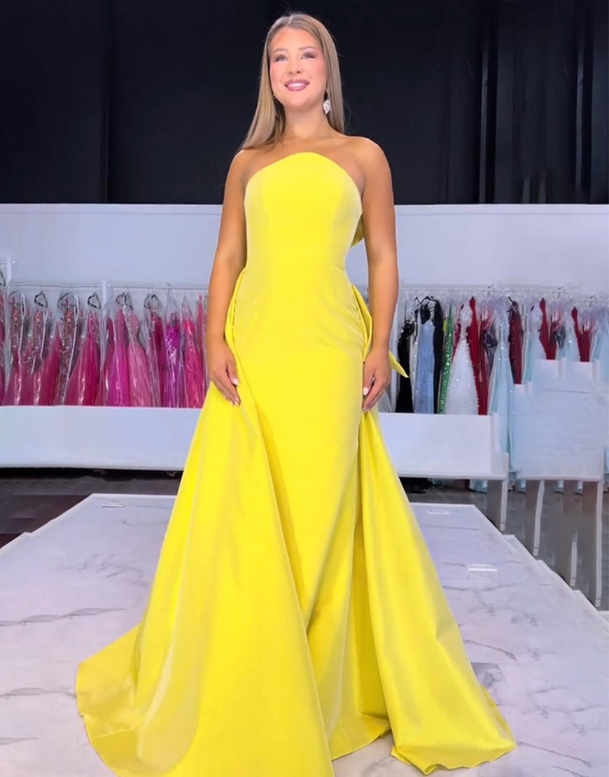 Strapless Long Pink Mermaid Prom Dress with Cape