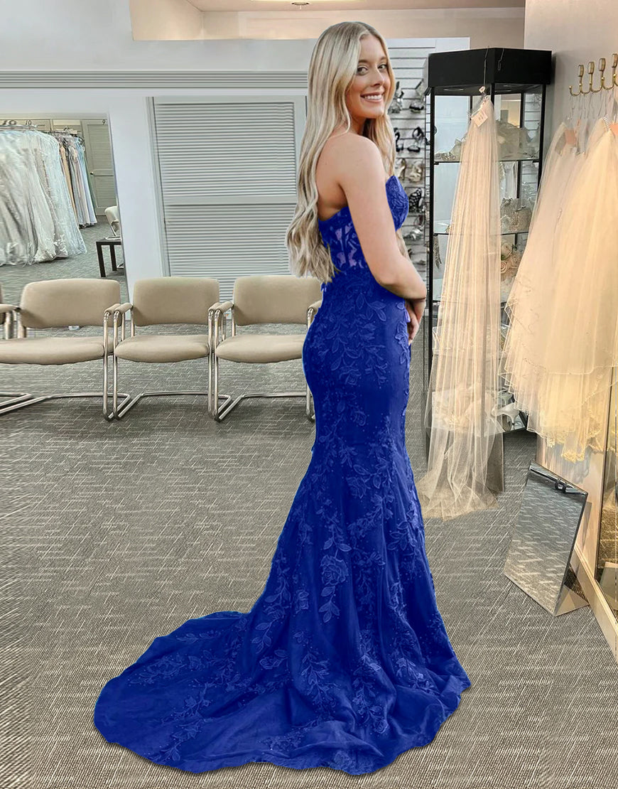 Mermaid Elegant Lace Sweetheart Prom Dress