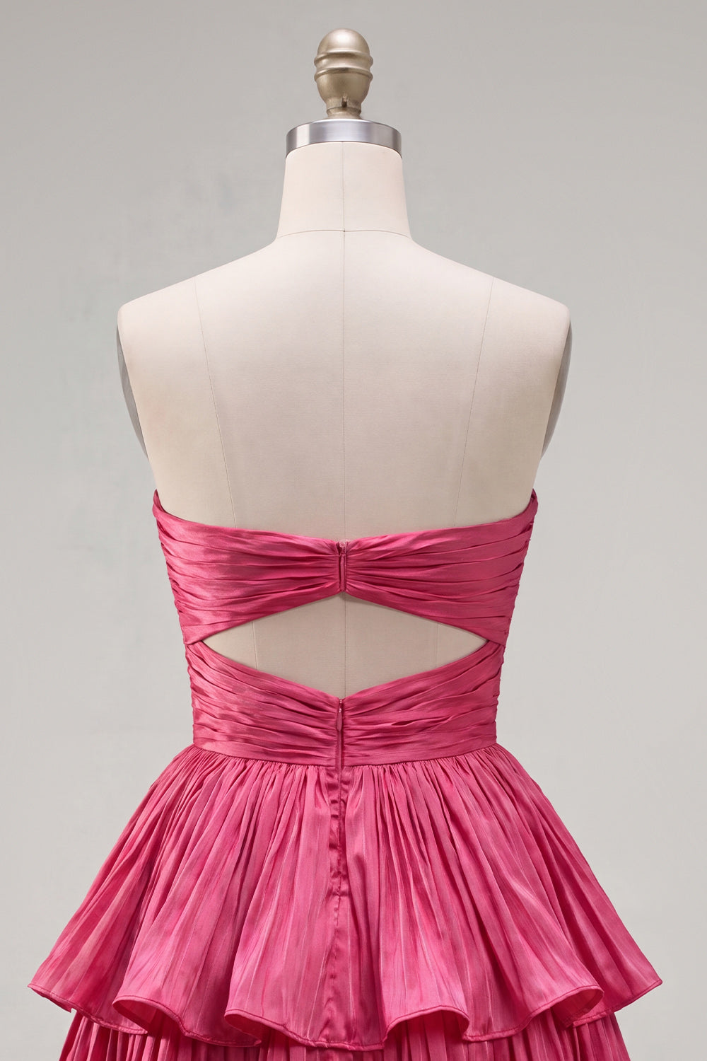Green Sweetheart Pleated A-Line Tiered Short 80s Homecoming Dress