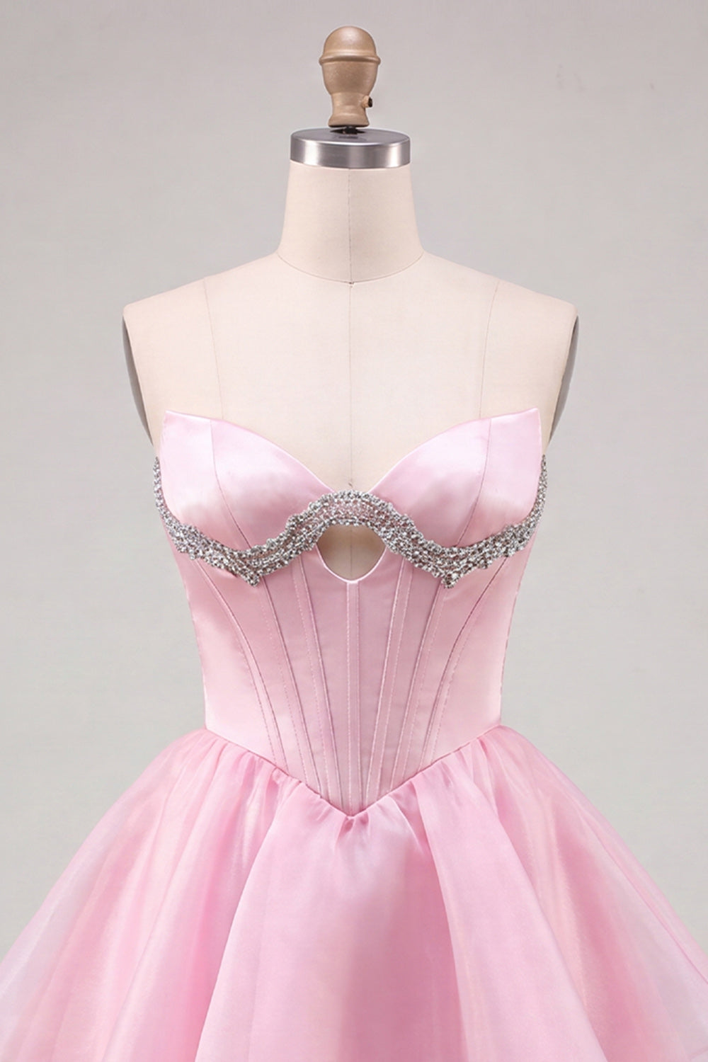 Red Corset Tiered Ruffled A-Line Short Homecoming Dress