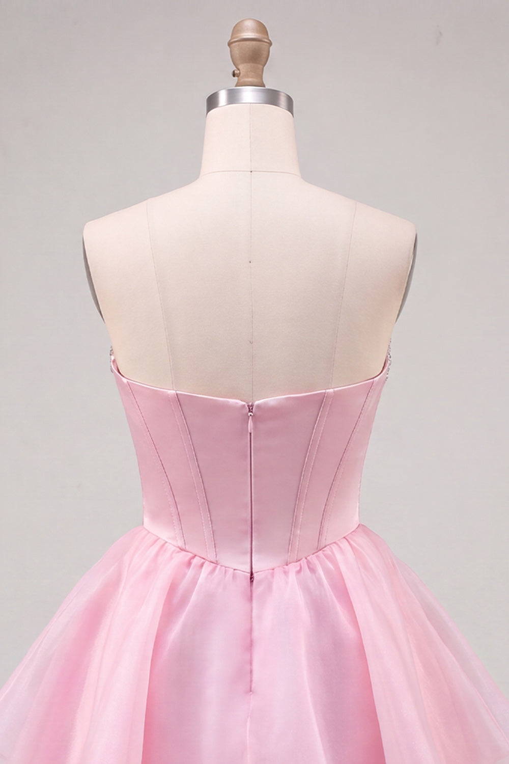 Red Corset Tiered Ruffled A-Line Short Homecoming Dress