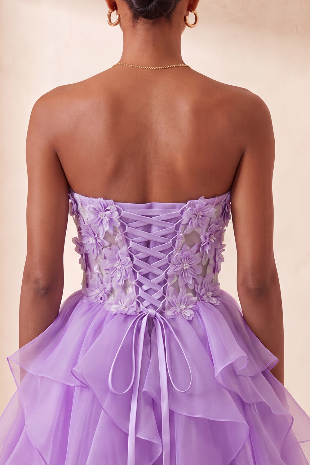 Floral Sage Green Corset Ruffled Short Homcoming Dress