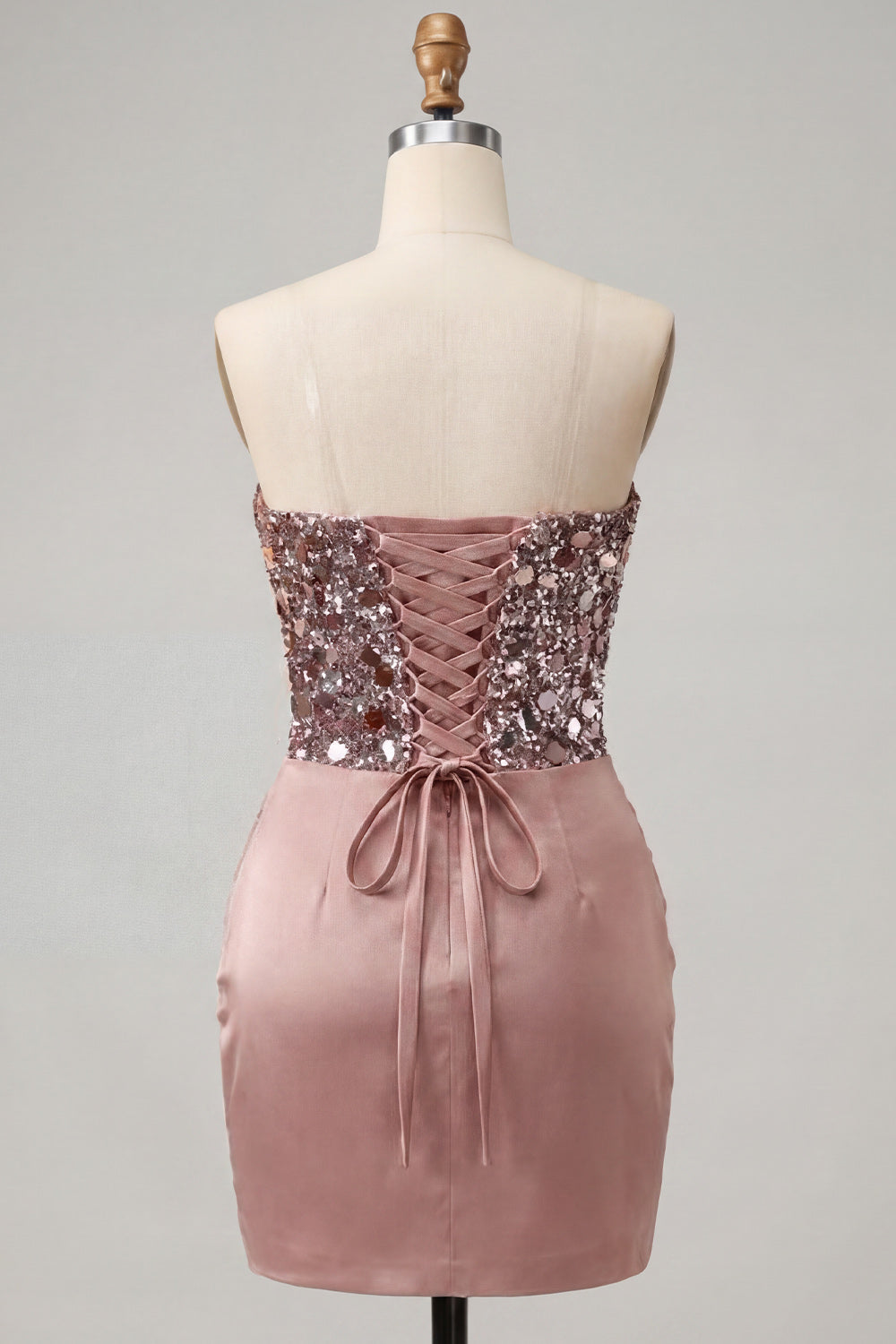 Sparkly Red Sequin Ruched Sweetheart Tight Short Homecoming Dress