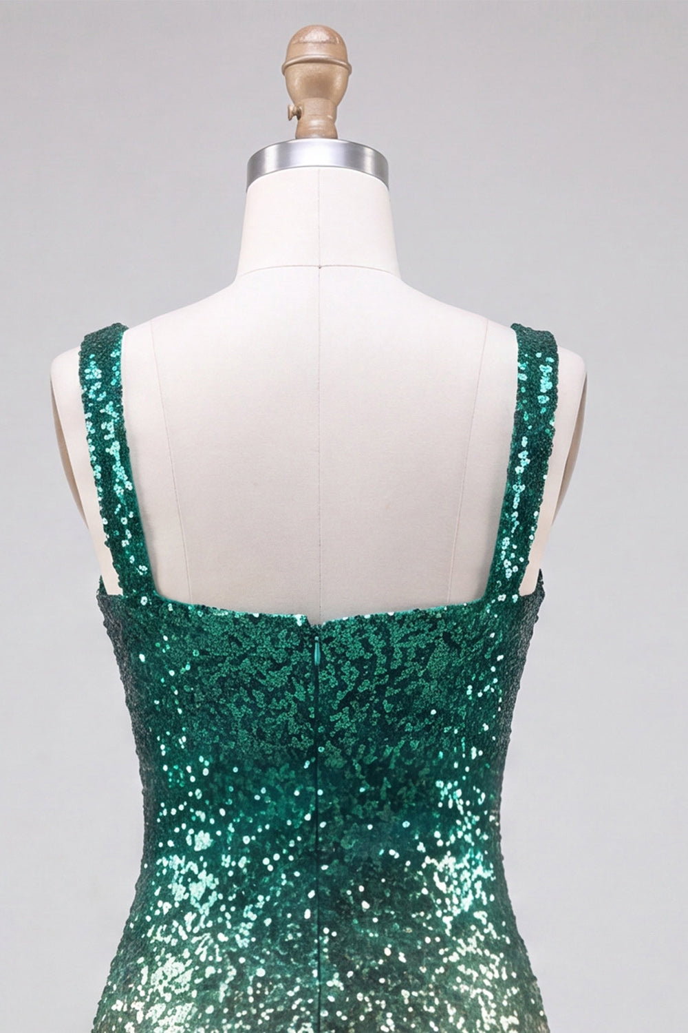 Royal Blue and Gold Sparkly Sequin Short Tight Homecoming Dress with Slit