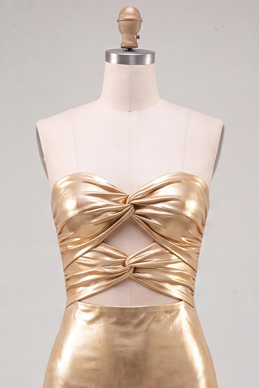 Fuchsia Metallic Keyholes Sweetheart Tight Short Birthday Dress