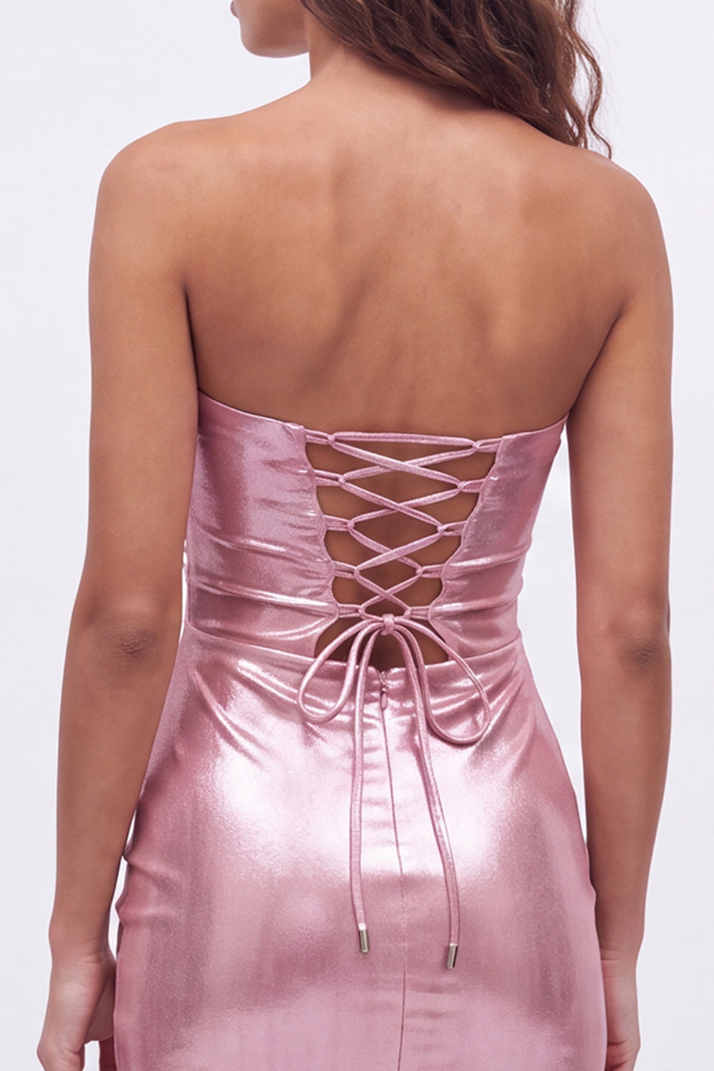 Fuchsia Metallic Keyholes Sweetheart Tight Short Birthday Dress
