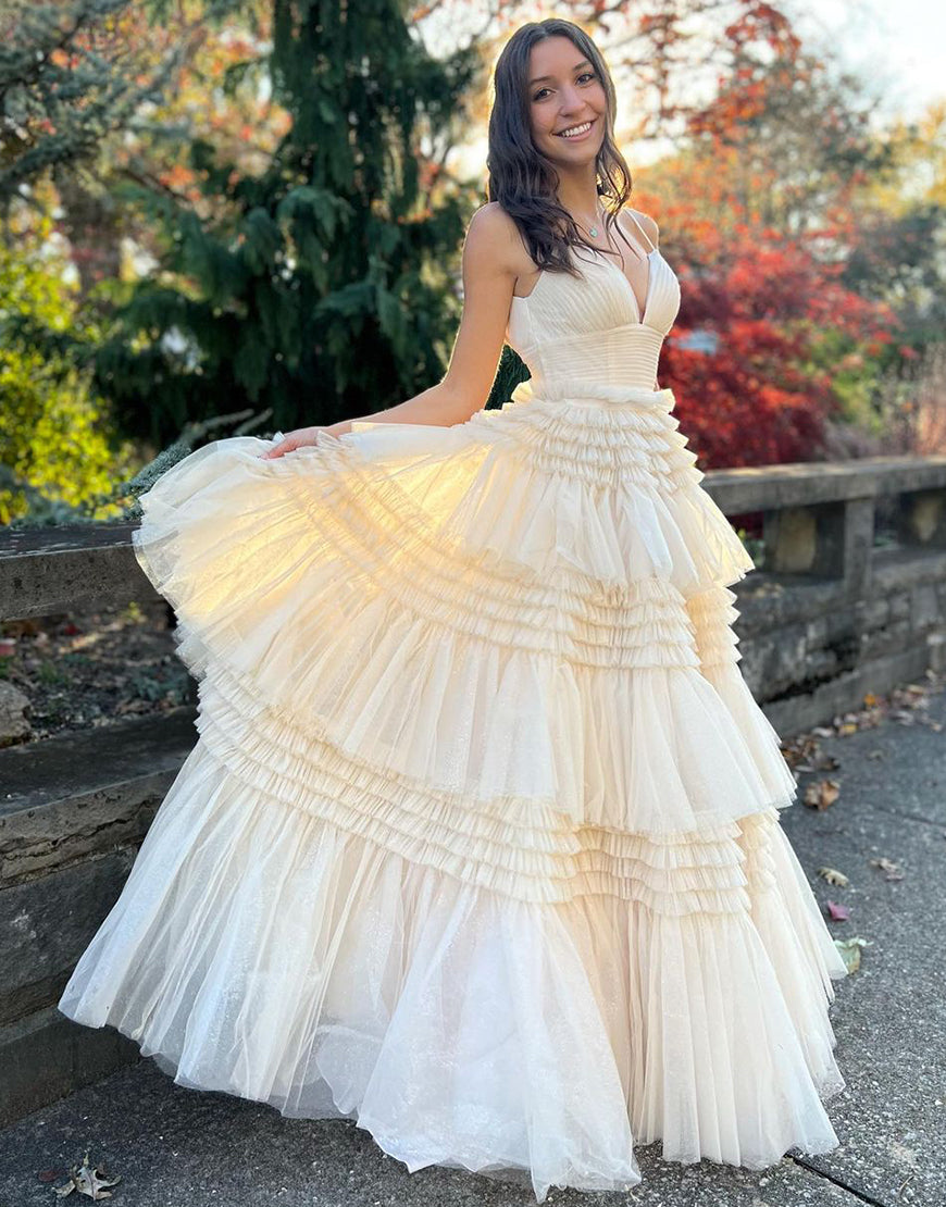 Sexy Daffodil A-Line Doric Sweetheart Long Prom Dress