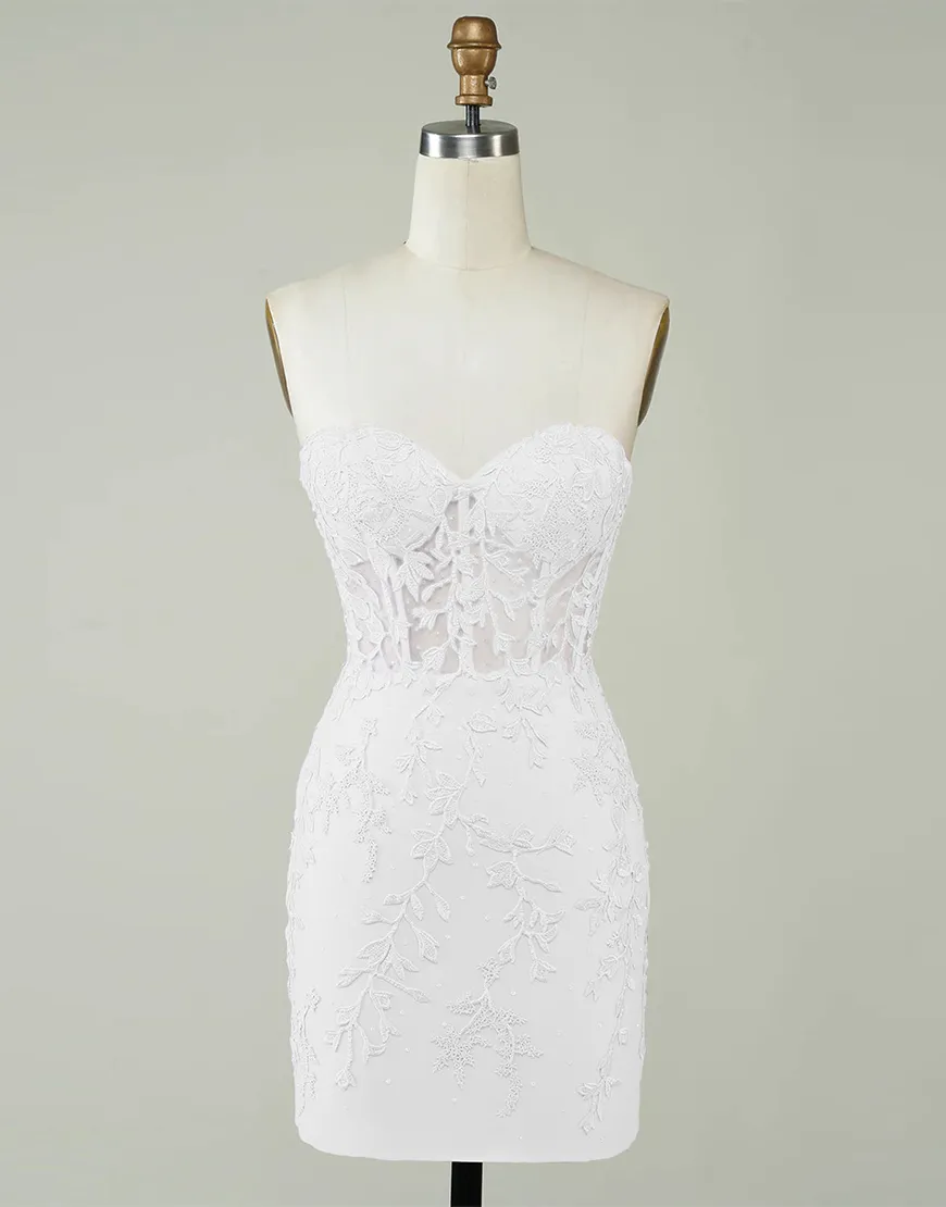 Sexy Elegant Sweetheart Lace Homecoming Dress Party Dress
