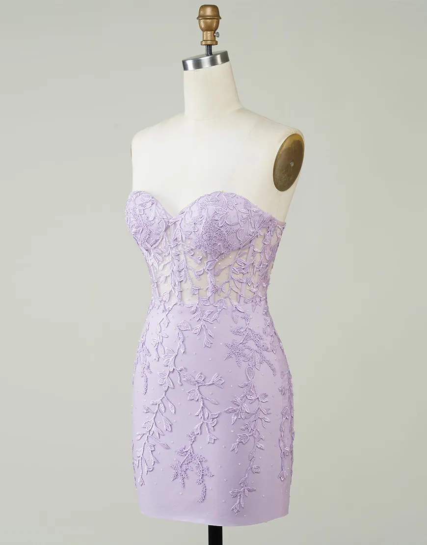 Sexy Elegant Sweetheart Lace Homecoming Dress Party Dress