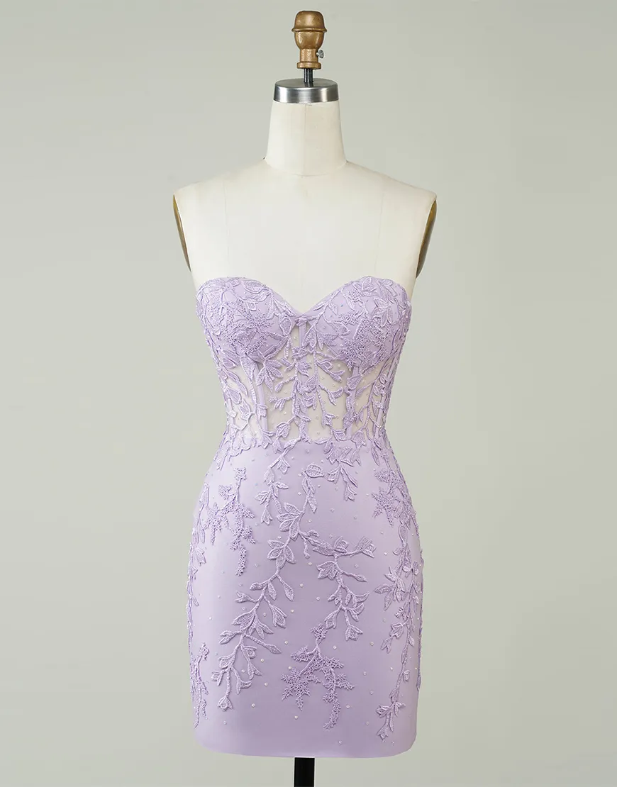 Sexy Elegant Sweetheart Lace Homecoming Dress Party Dress