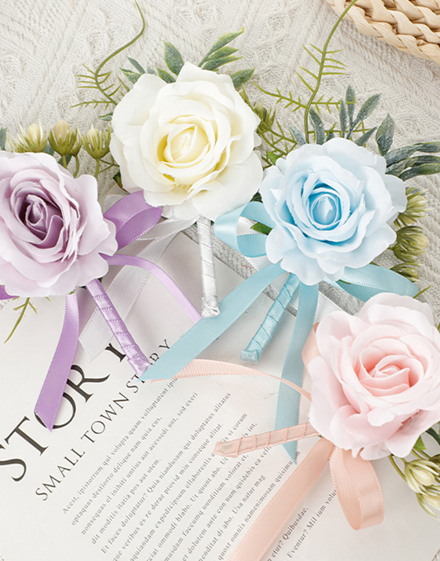 Blue Boutonniere for Homecoming Party