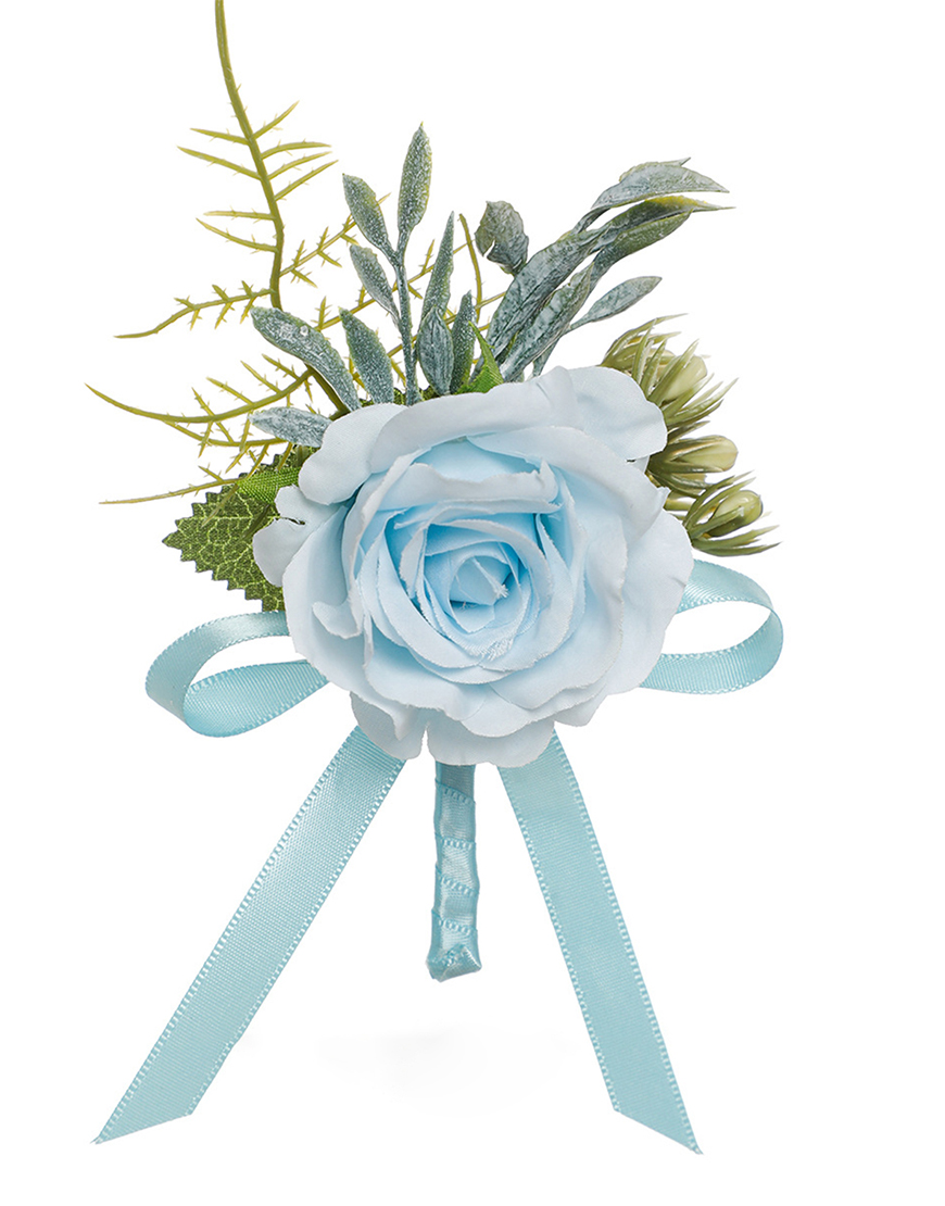 Blue Boutonniere for Homecoming Party