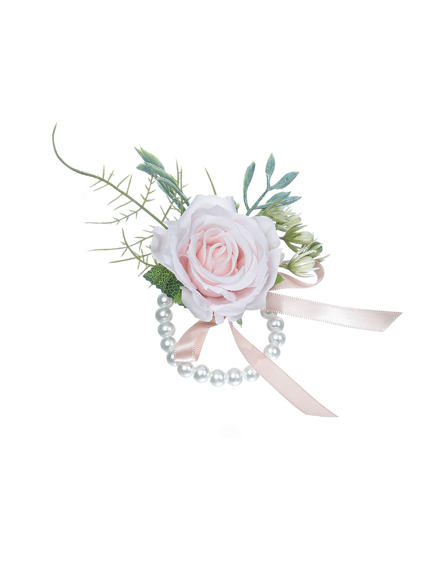 Blue Homecoming Pearl Wrist Corsage