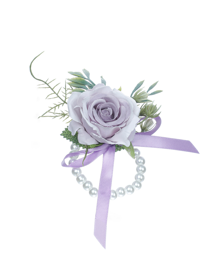 Blue Homecoming Pearl Wrist Corsage