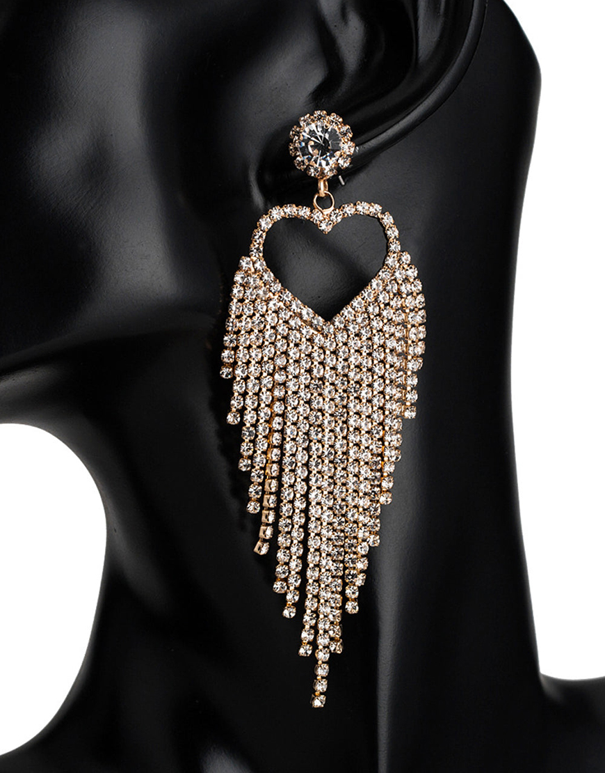 Rhinestone Sweetheart Earrings