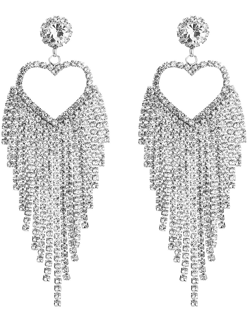 Rhinestone Sweetheart Earrings