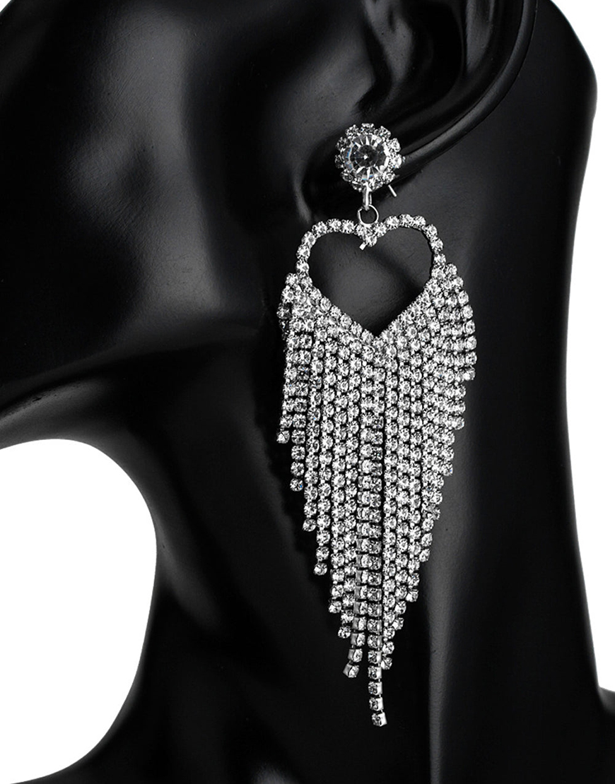 Rhinestone Sweetheart Earrings