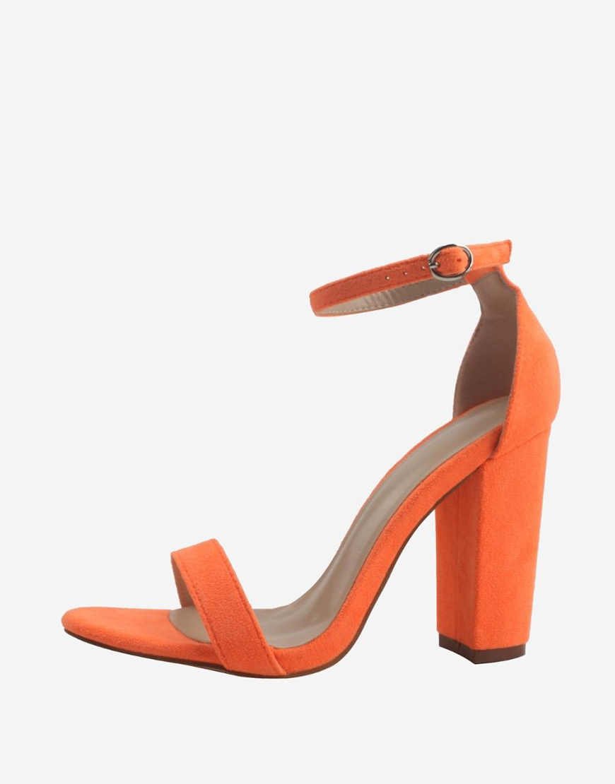 Chunky One Strap High Heel Sandals