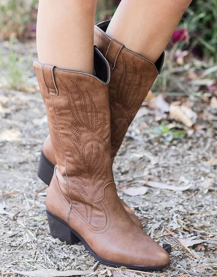 White Pointed Toe High Boots