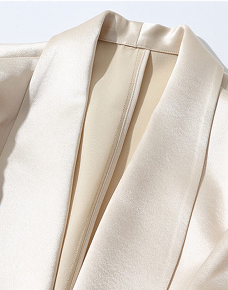 Champagne Shawl Lapel Women Party Blazer