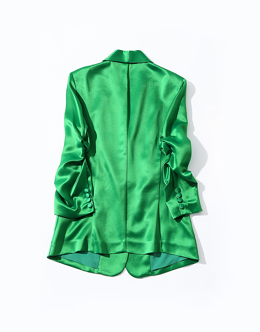 Champagne Shawl Lapel Women Party Blazer