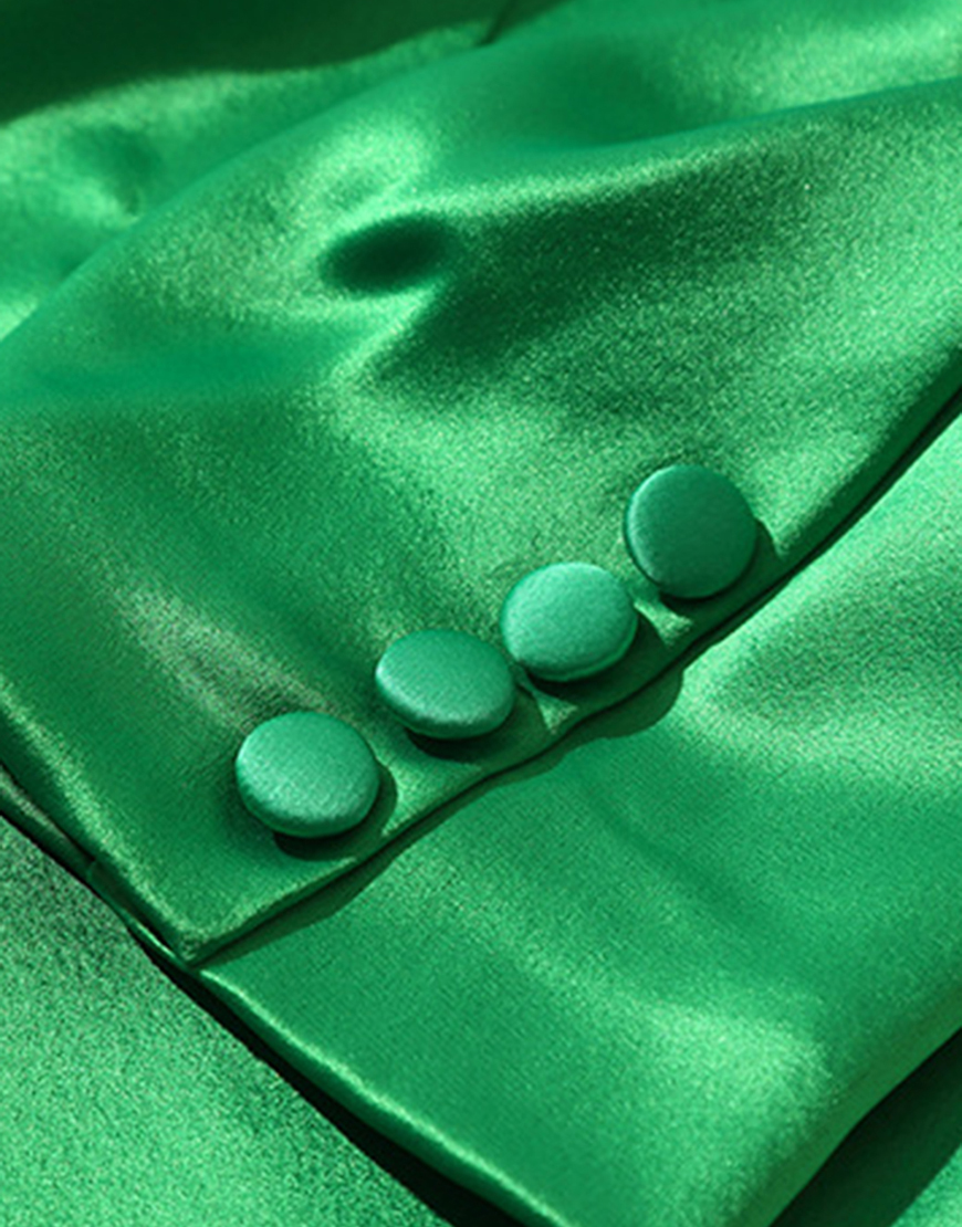 Champagne Shawl Lapel Women Party Blazer