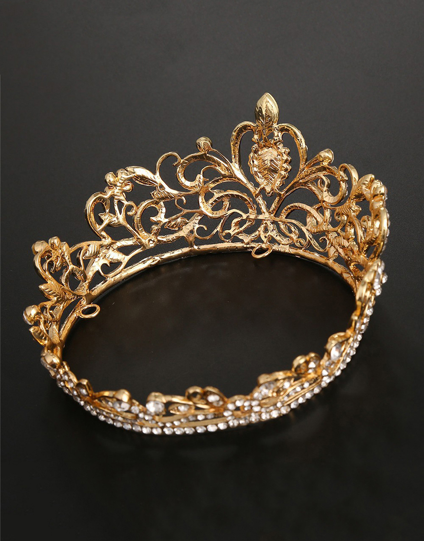 Sparkly Silver Crystal Queen Tiaras Princess Quinceanera Crown