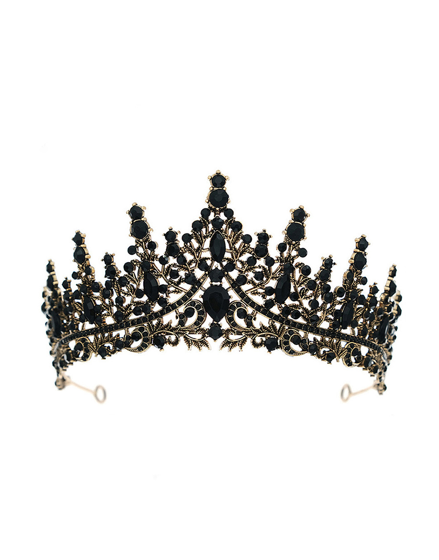 Silver White Wedding Crystal Tiaras and Crown Princess Quinceanera Headpieces