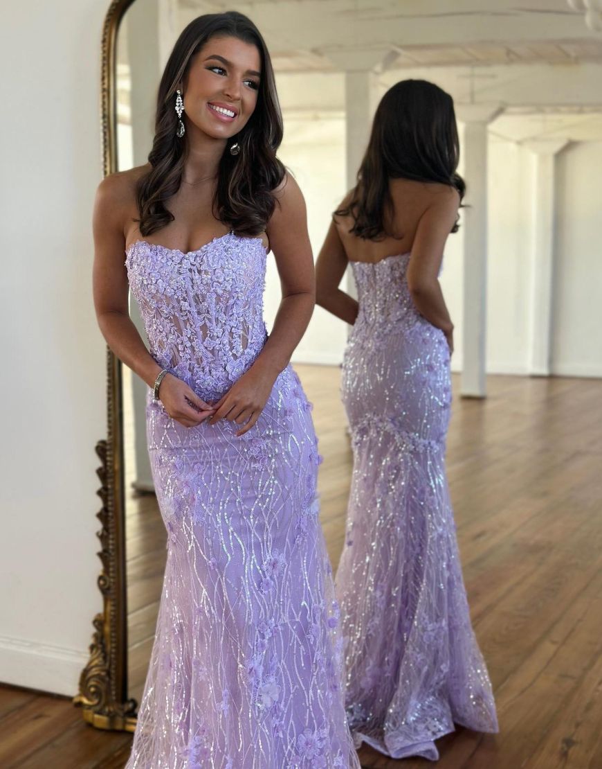 Gorgeous Mermaid Strapless Prom Dress With Beading