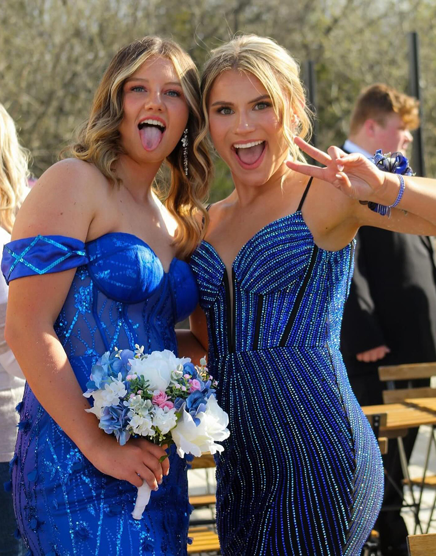 Sparkly Red Mermaid Spaghetti Straps Long Beaded Prom Dress With Split