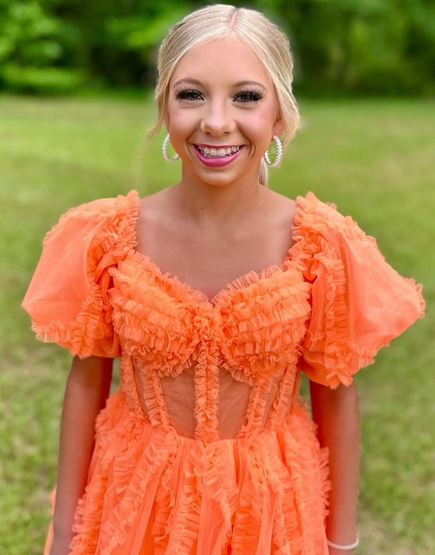 A-Line Off The Shoulder Long Tulle Prom Party Dress With Belt