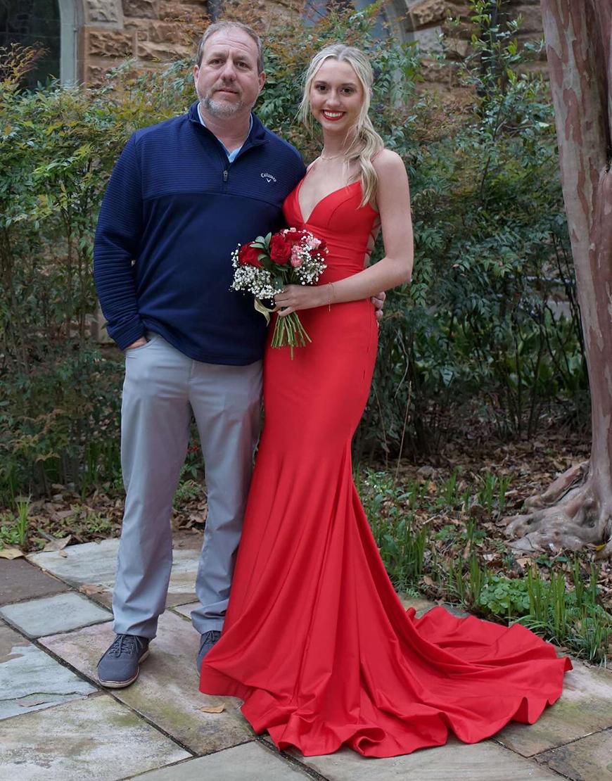 Simple Mermaid Spaghetti Straps Lace Up Long Prom Party Dress