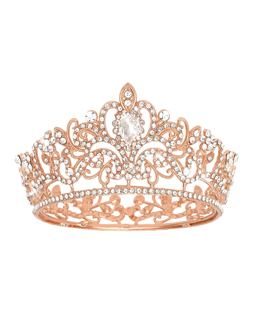 Sparkly Silver Crystal Queen Tiaras Princess Quinceanera Crown