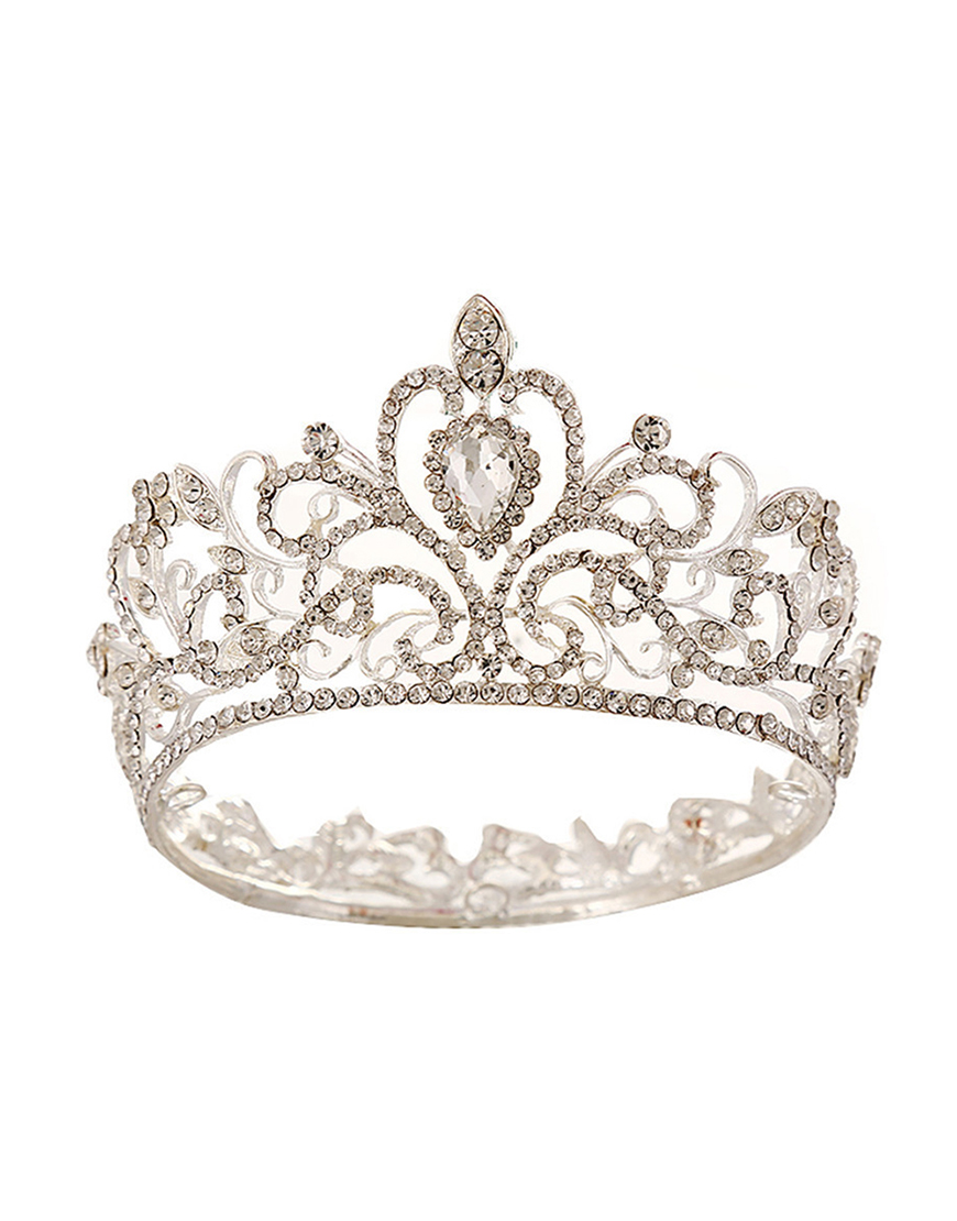 Sparkly Silver Crystal Queen Tiaras Princess Quinceanera Crown
