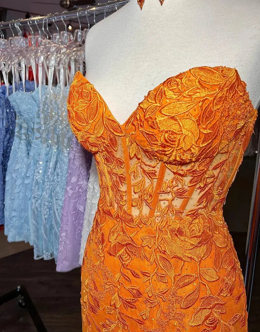 Sexy Elegant Sweetheart Lace Homecoming Dress Party Dress