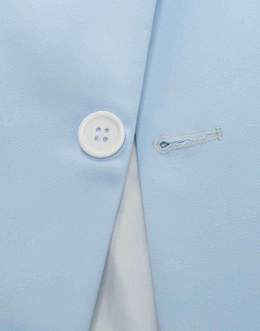 Light Blue Peak Lapel 2-Piece Men's Homecoming Suits