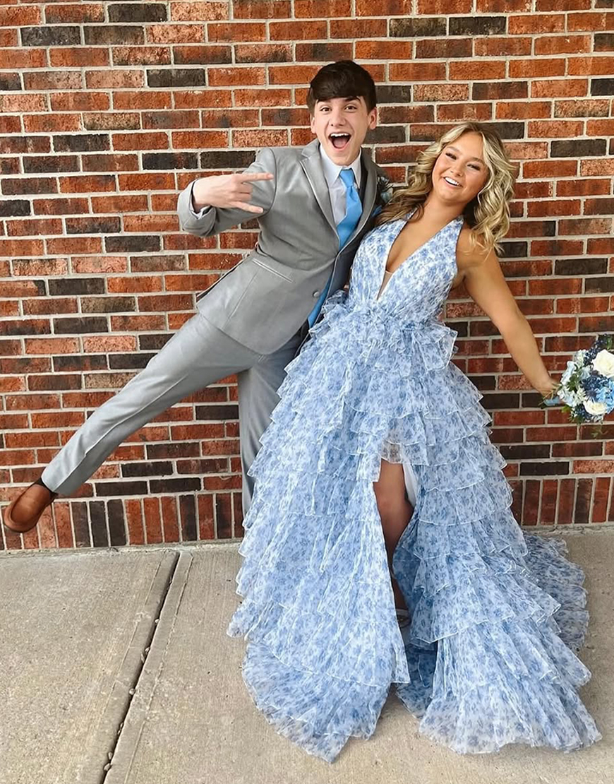 Simple Grey Notched Lapel 2 Piece Prom Homecoming Men's Suits