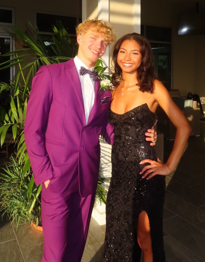 Purple Slim Fit 2 Piece Notched Lapel Men's Prom Homecoming Suits