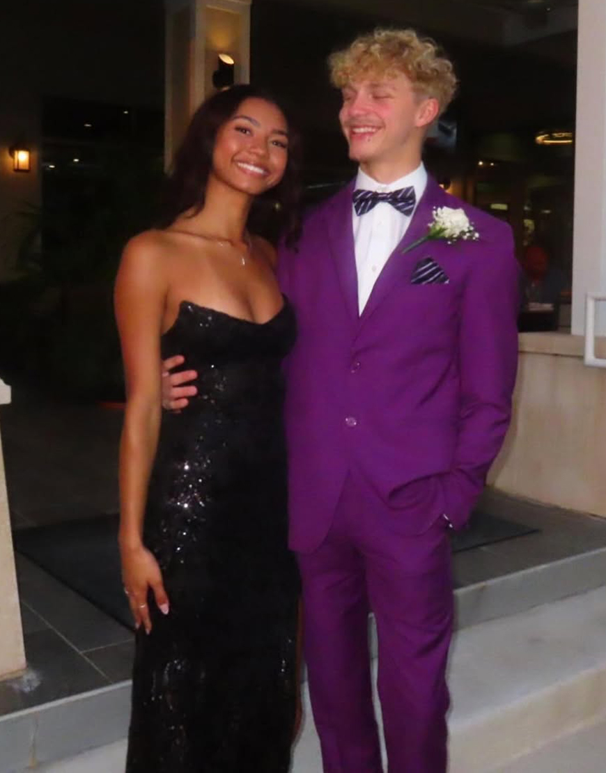 Purple Slim Fit 2 Piece Notched Lapel Men's Prom Homecoming Suits