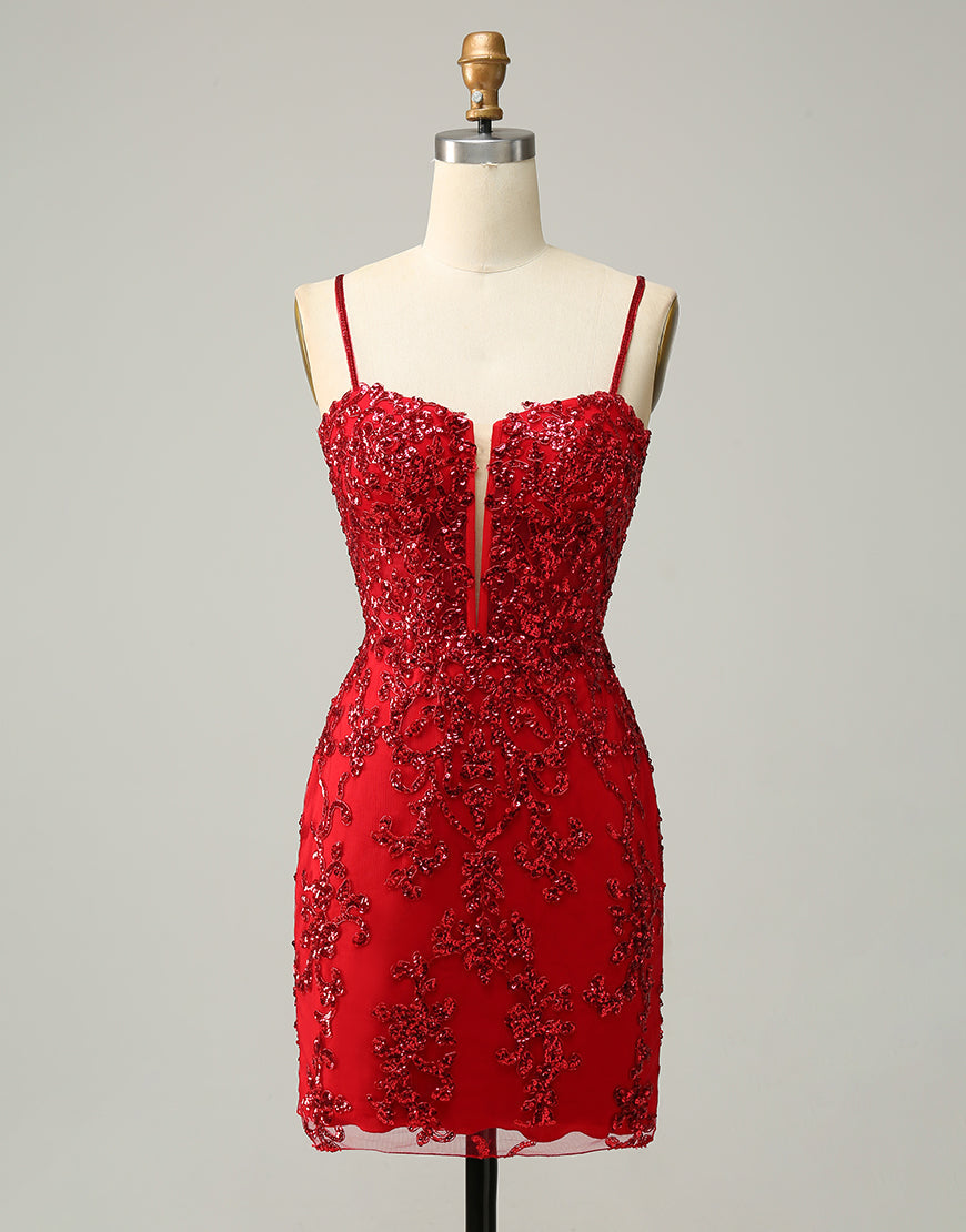 Royal Blue Short Homecoming Dress With Beading And Sequin