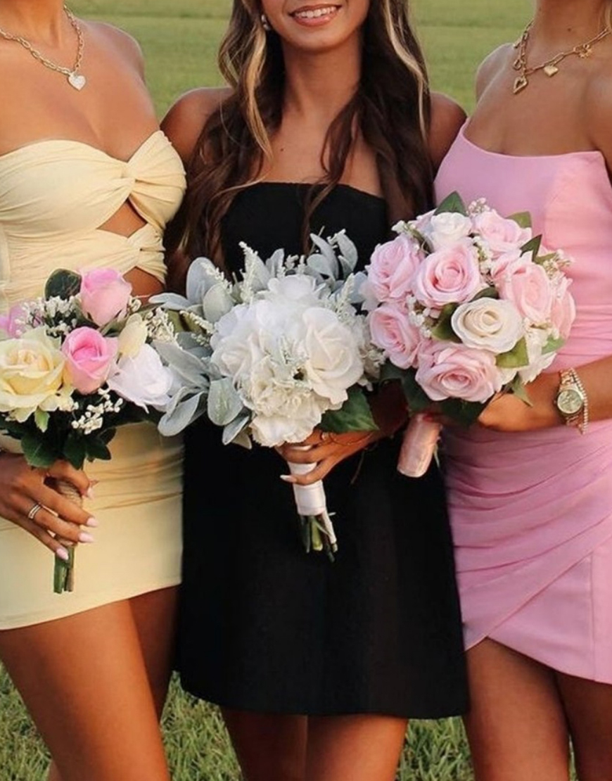 Fuchsia Bodycon Sweetheart Keyhole Mini Party Dress