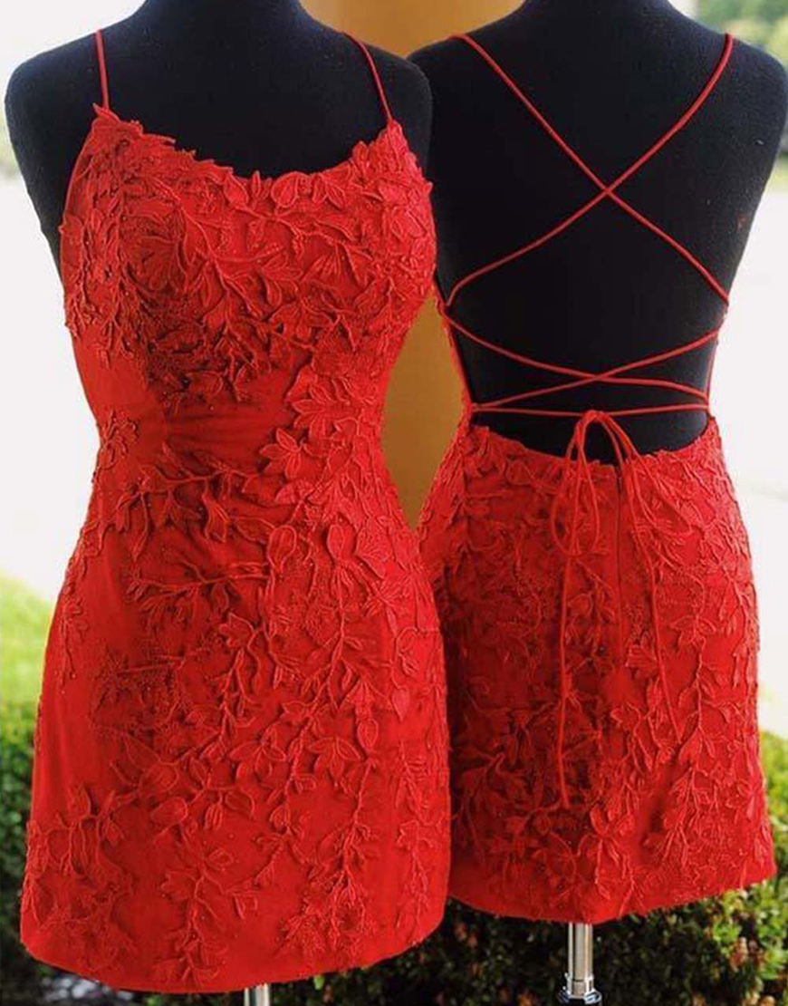 Bodycon Blue Homecoming Dress Backless Party Dress