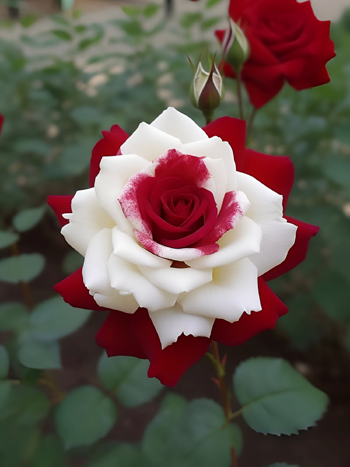 Red Heart Twin Rose Seeds