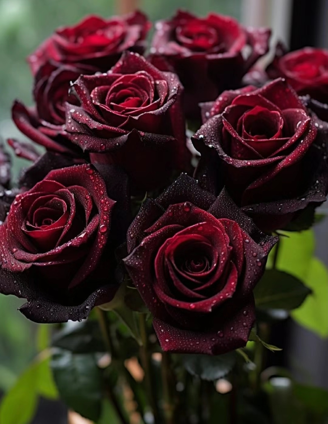 Black Baccara True Blood Hybrid Tea Rose Flower Seeds