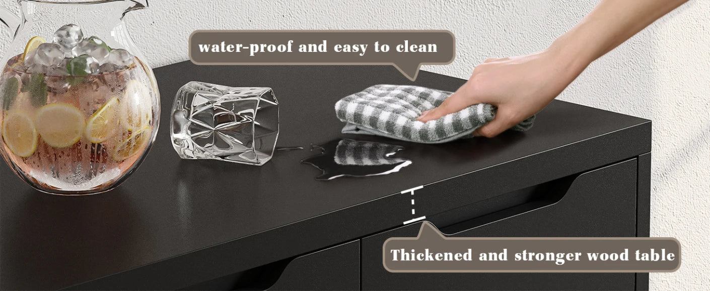 With thick wood and waterproof top
