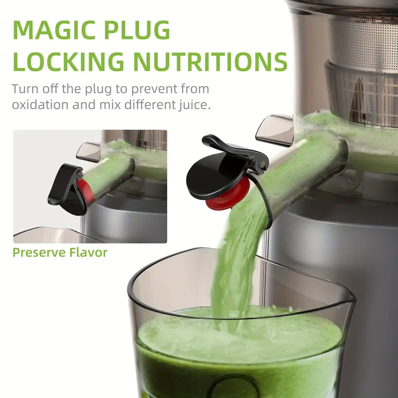 biolomix wide chute slow masticating juicer bpa free cold press juice blender for high nutrient fruit and vegetable juice details 2