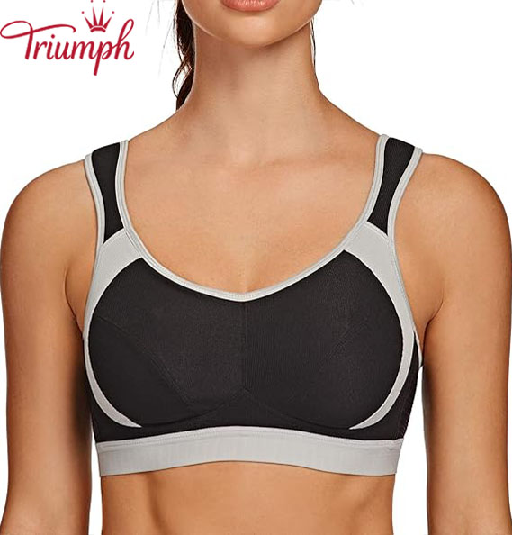 TRIUMPH - 🔥Női nagy ütést támogató vezeték nélküli Stretch Control nagyméretű sportmelltartó [75A-110E] 3 DÉS KÉSZLET