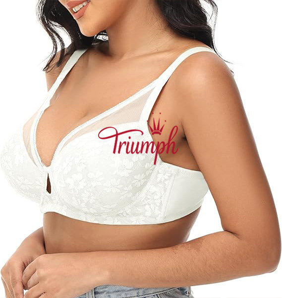 Triumph - (3 db) Női csipkés push-up melltartó